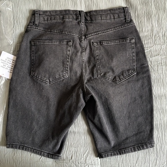 ASOS Denim Shorts dark grey 26” NWT - Picture 4 of 4